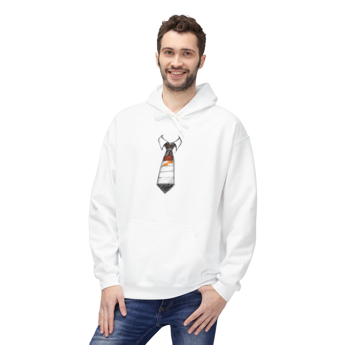 Immaculate Striped Necktie Pride Graphic Hoody