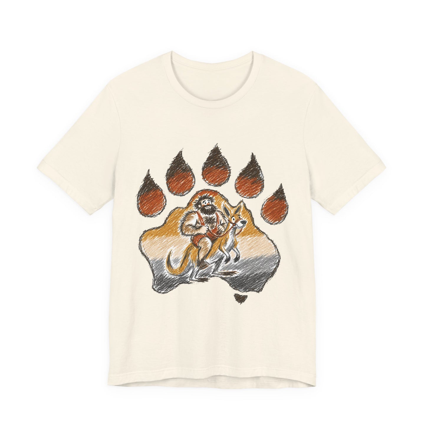 Bear Paw Adventure Tee — Mountain Camper Graphic T-Shirt