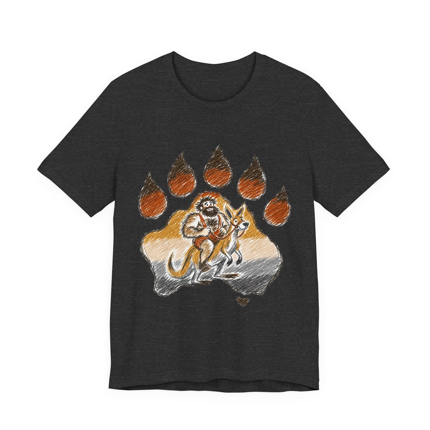 Bear Paw Adventure Tee — Mountain Camper Graphic T-Shirt
