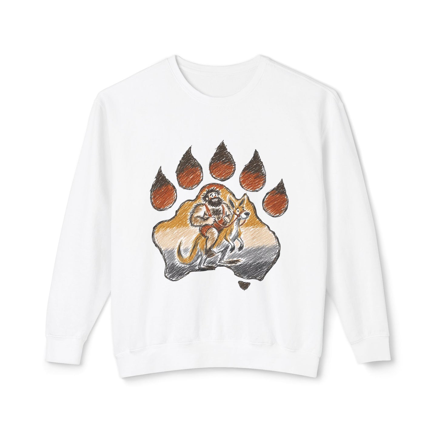 Modern Mascot Paw Design Comfort Pullover
