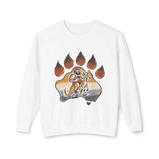 Modern Mascot Paw Design Comfort Pullover
