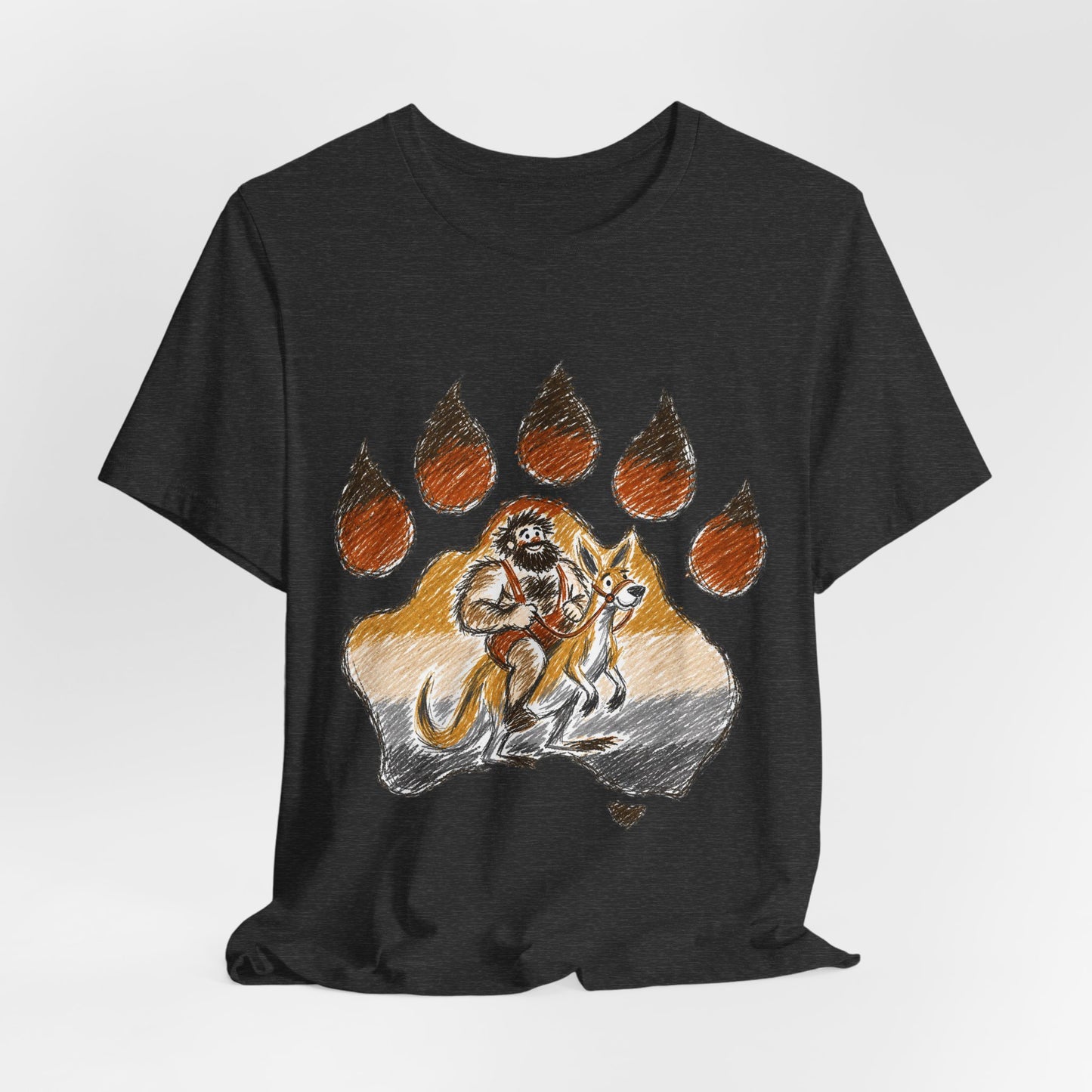 Bear Paw Adventure Tee — Mountain Camper Graphic T-Shirt