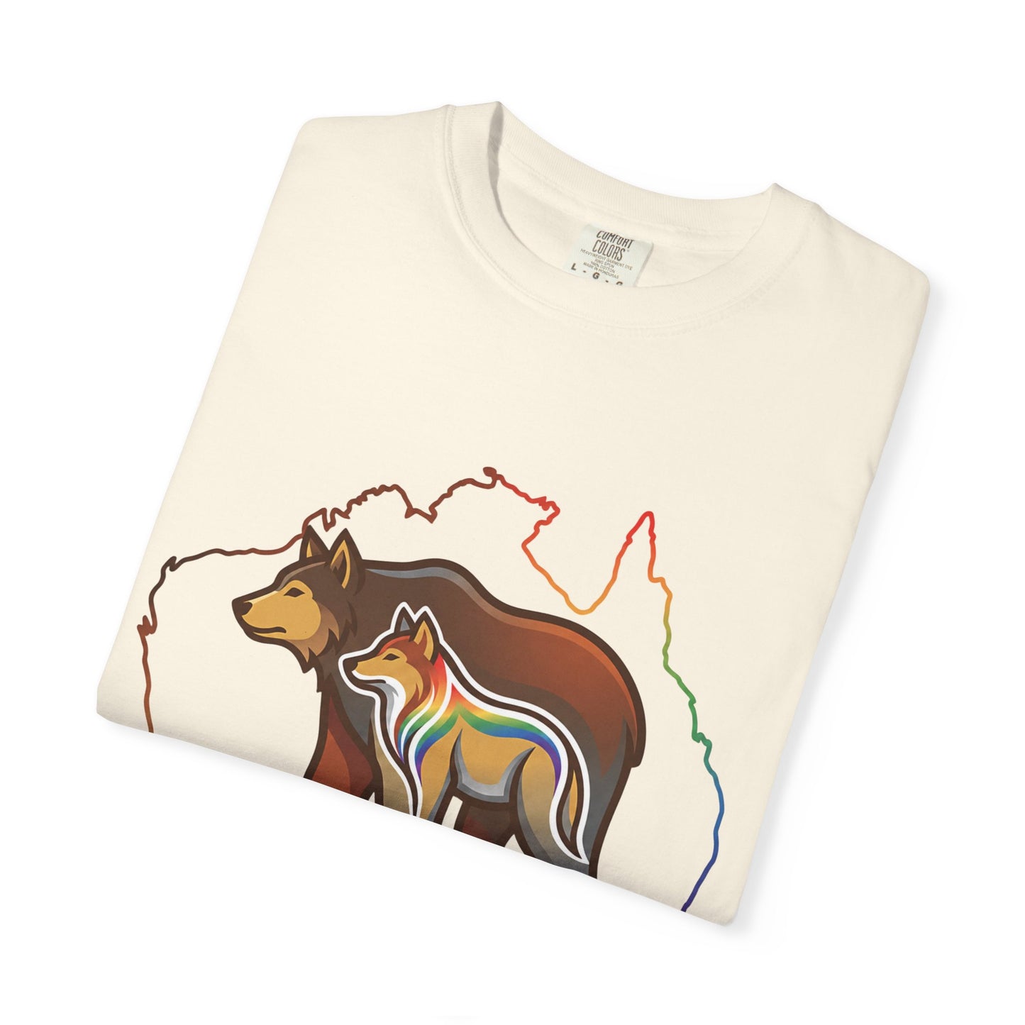 Casual Bears Australia Rainbow Map Print Shirt