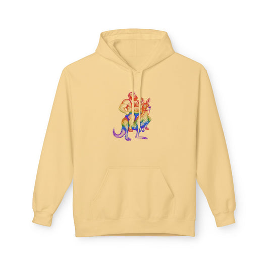 Celeste Rainbow Bear Kangaroo Graphic Hoodie