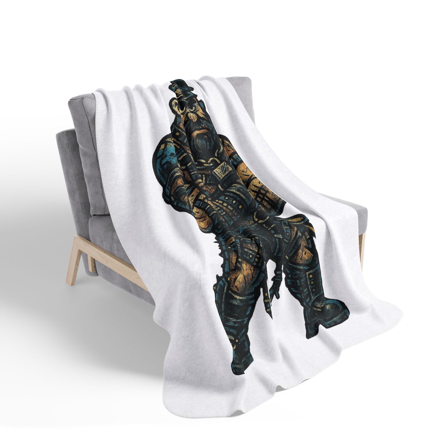 Gallant Blue Mascot Pride Throw Blanket