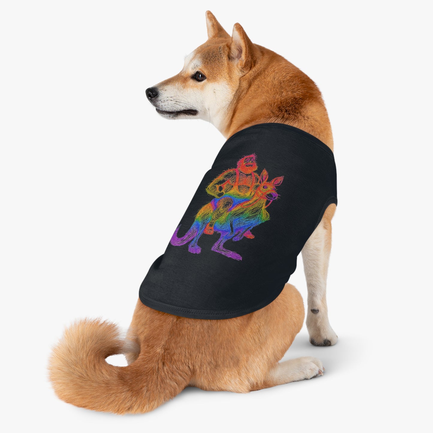 Supreme Rainbow Bear Kangaroo Pet Tank Top