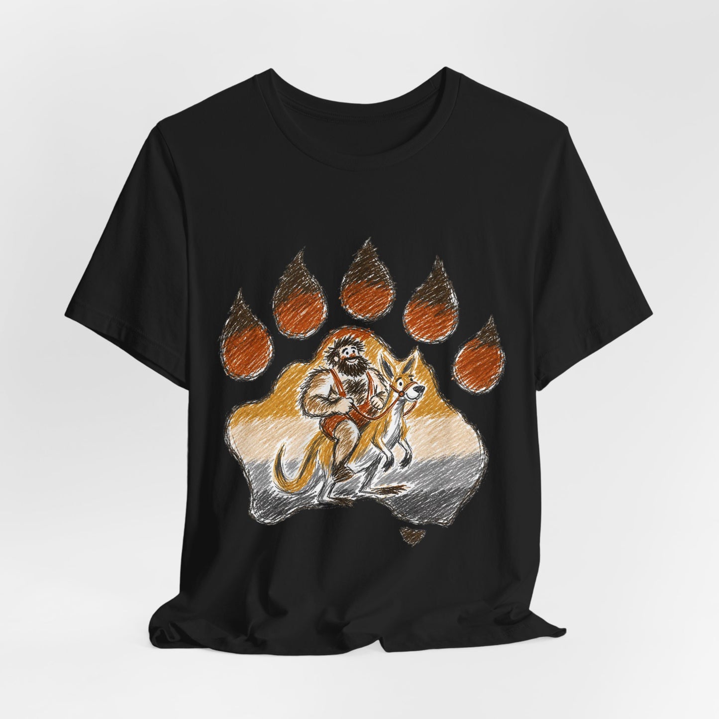 Bear Paw Adventure Tee — Mountain Camper Graphic T-Shirt
