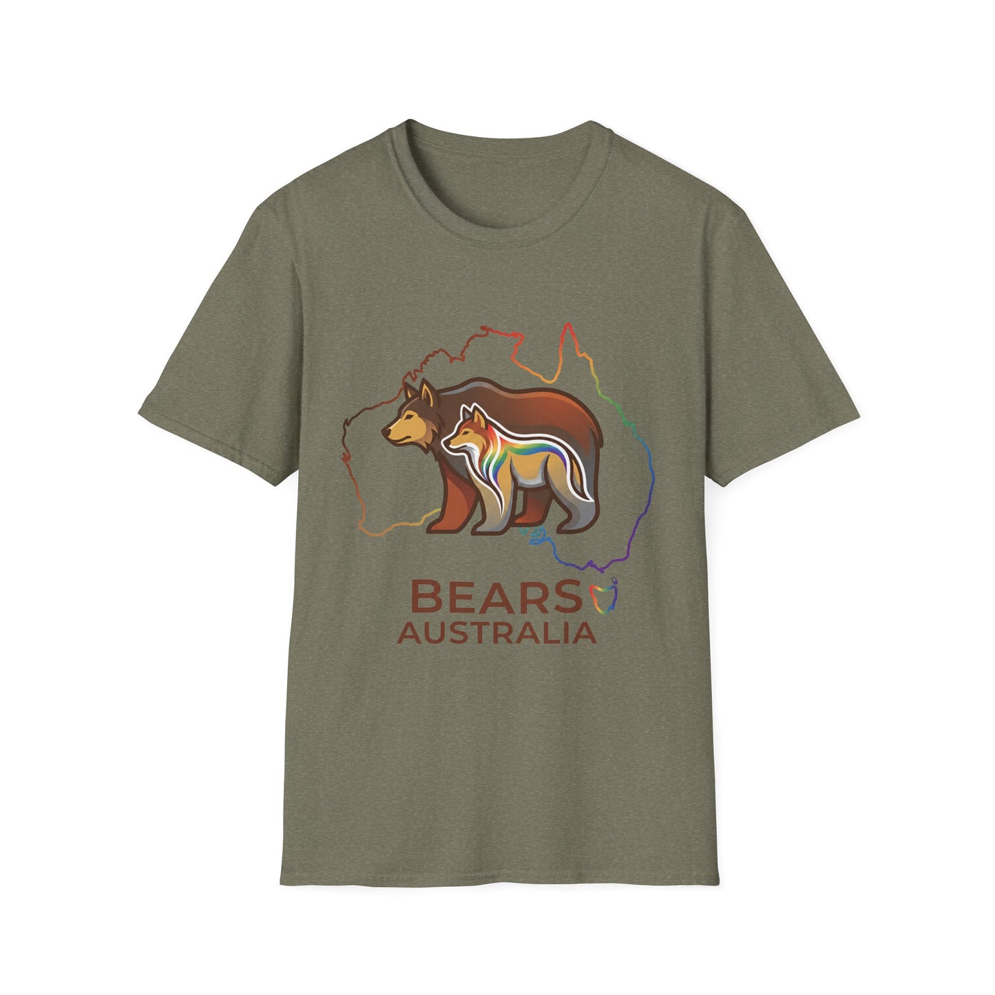Astral Bears Australia Map Pride T-Shirt