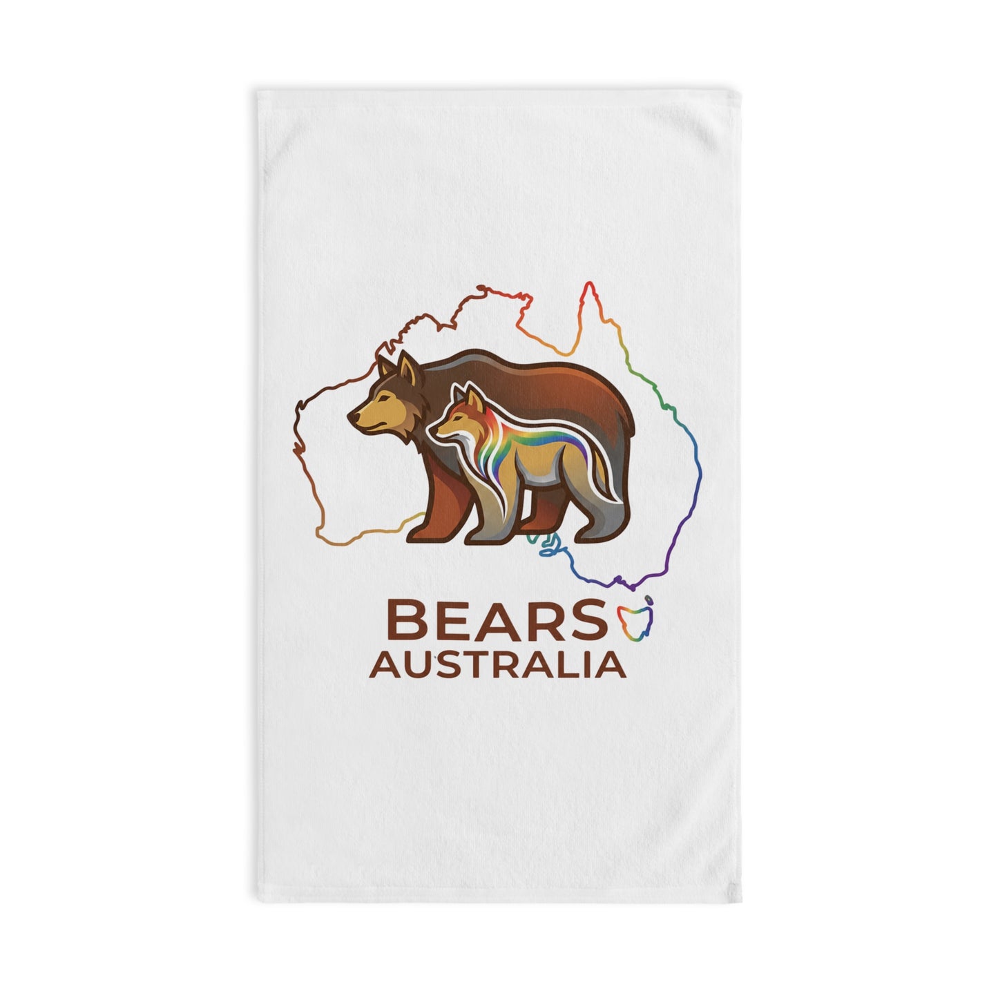 Trendy Rainbow Animal Graphic Kitchen Towel