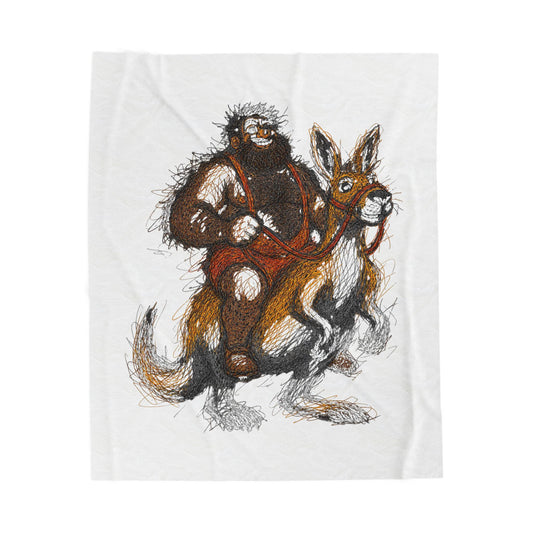 Supreme Bear Kangaroo Graphic Fleece Blanket