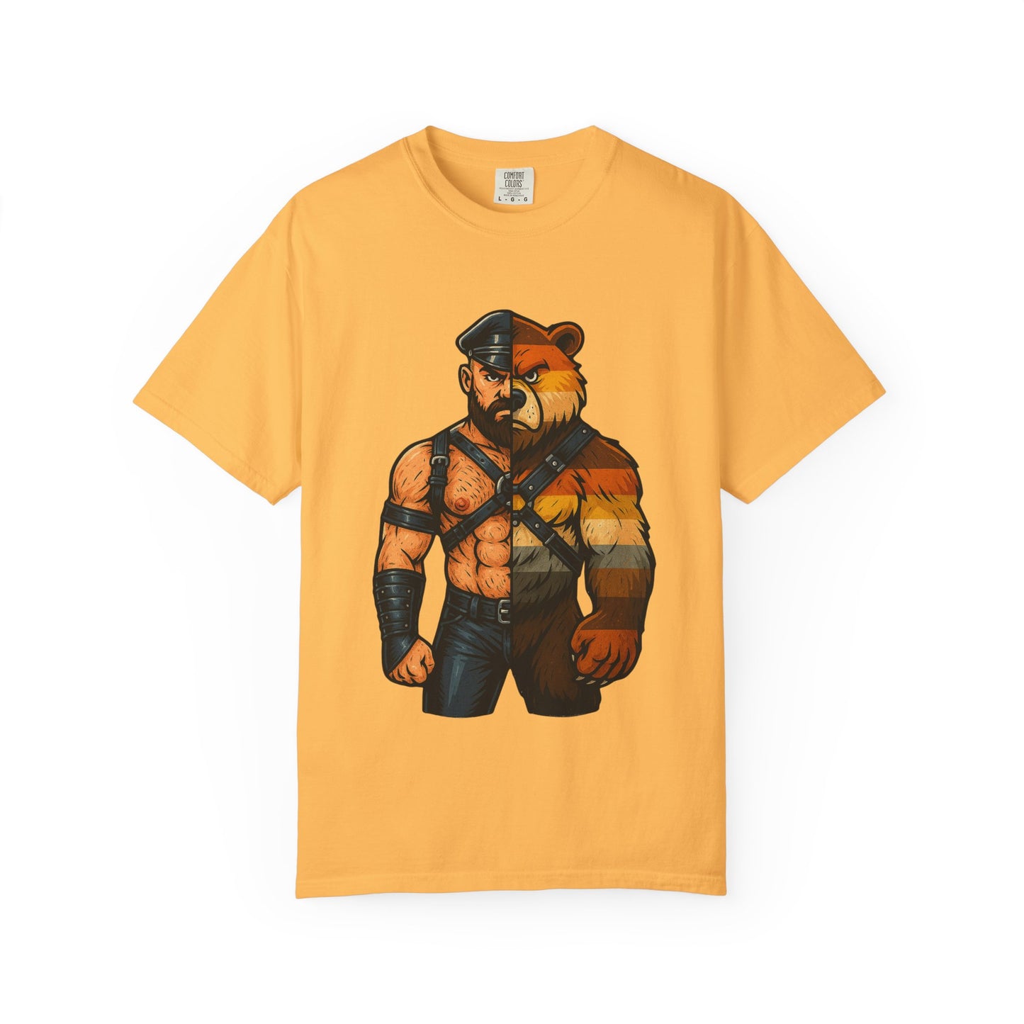 Celeste Bear Brotherhood Split Graphic T-Shirt