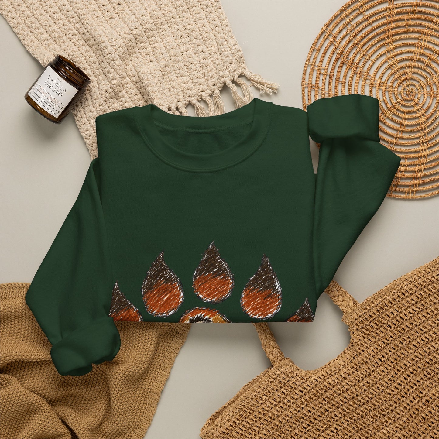 Trendy Australian Mascot Print Pullover