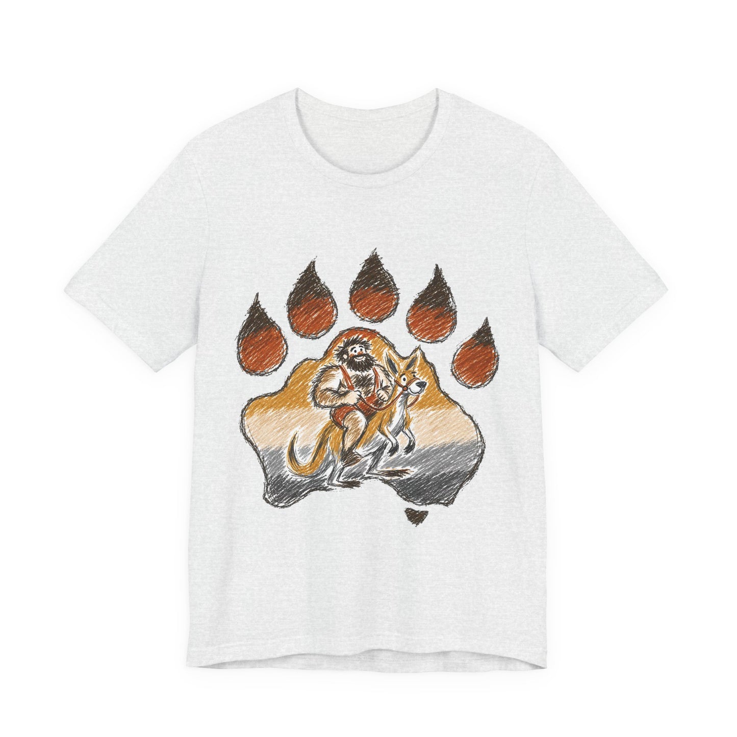 Bear Paw Adventure Tee — Mountain Camper Graphic T-Shirt
