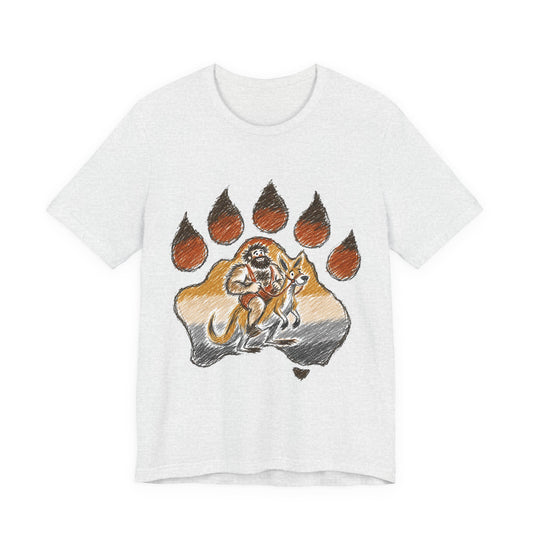Bear Paw Adventure Tee — Mountain Camper Graphic T-Shirt