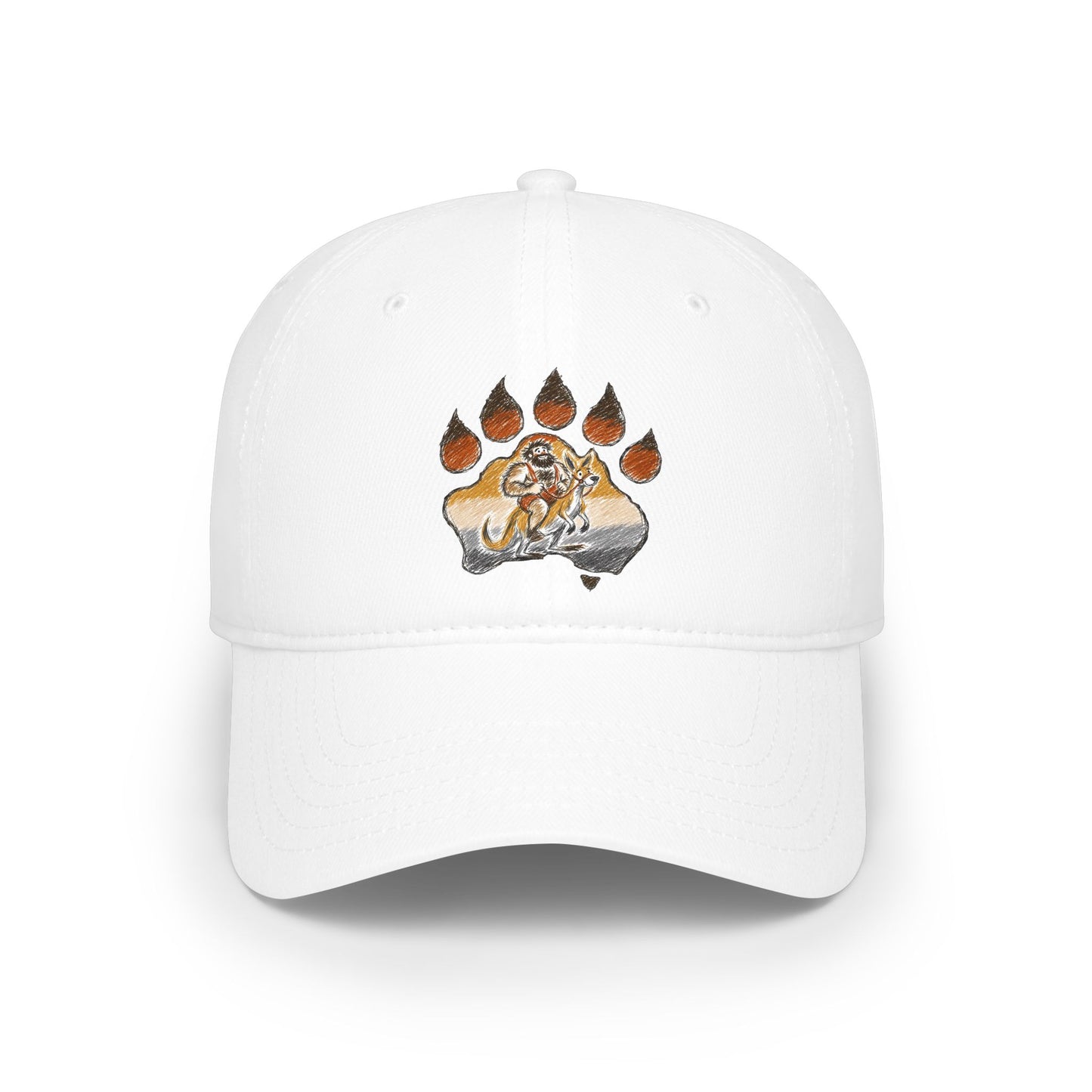Vibrant Sketch Style Character Cap