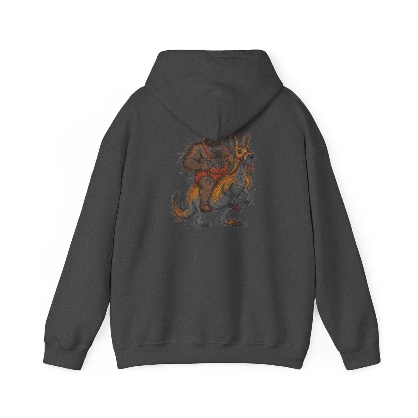 Trendy Australian Mascot Print Pullover Hoodie