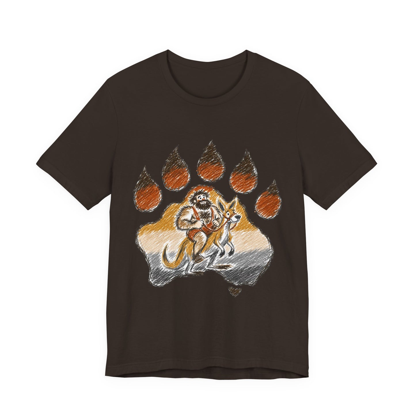 Bear Paw Adventure Tee — Mountain Camper Graphic T-Shirt