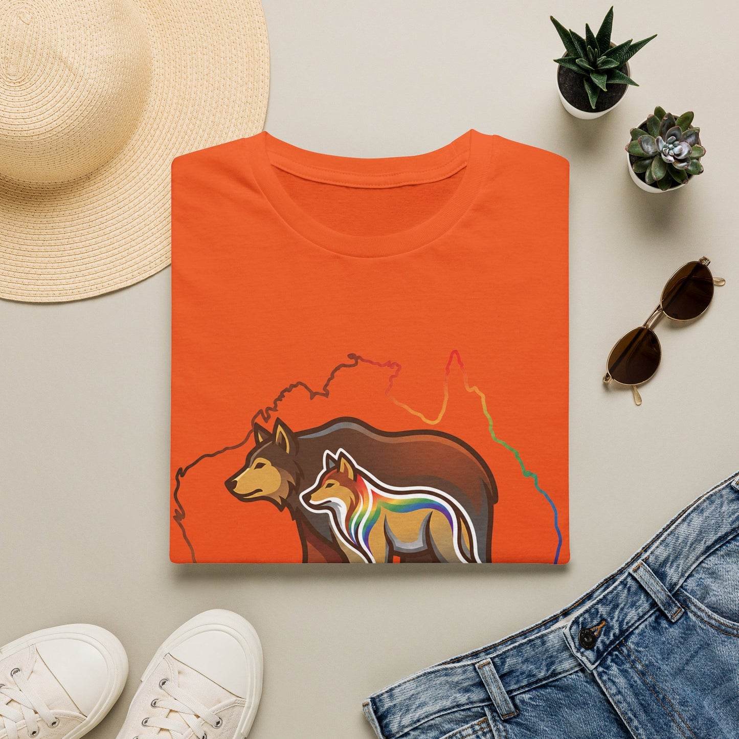 Astral Bears Australia Map Pride T-Shirt