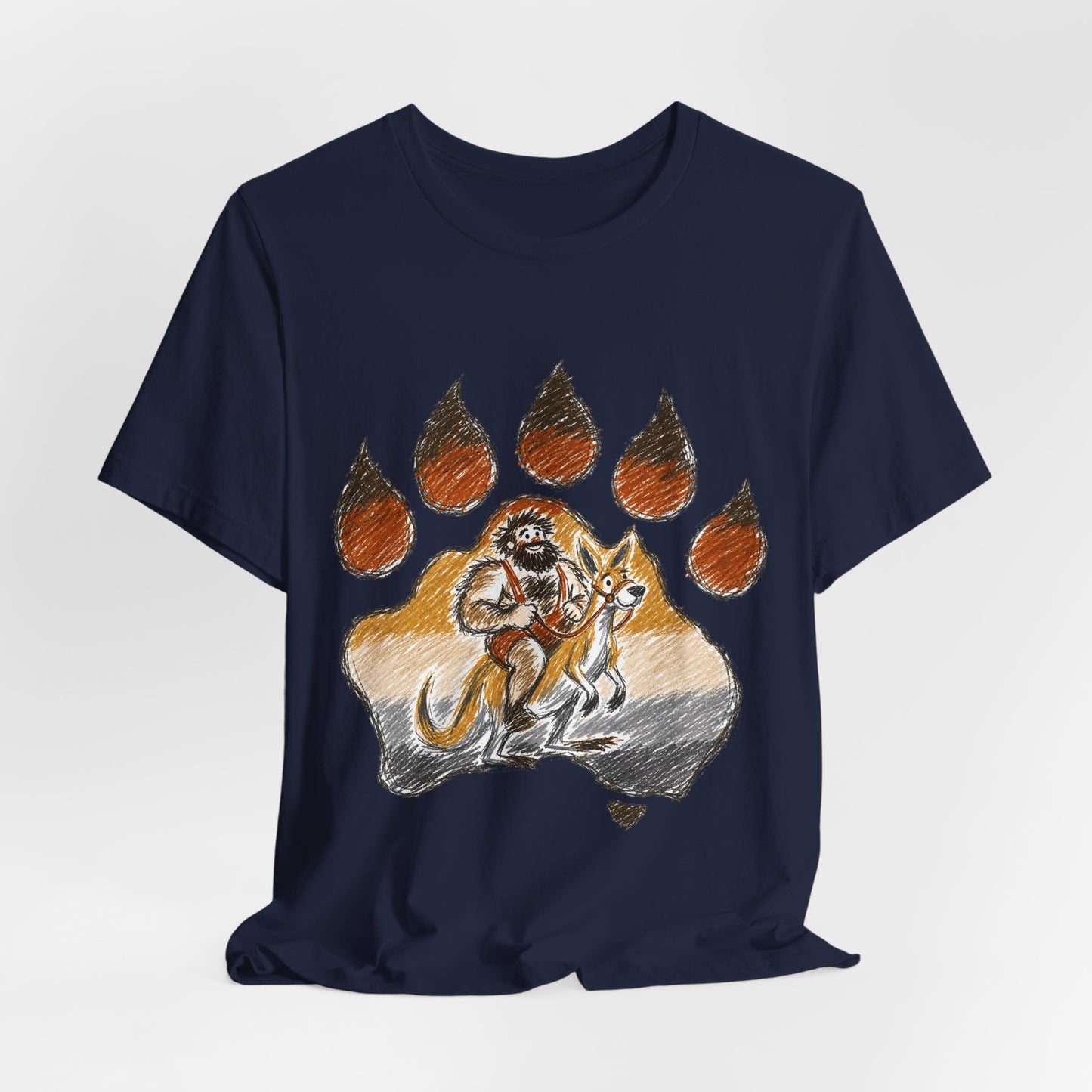 Bear Paw Adventure Tee — Mountain Camper Graphic T-Shirt