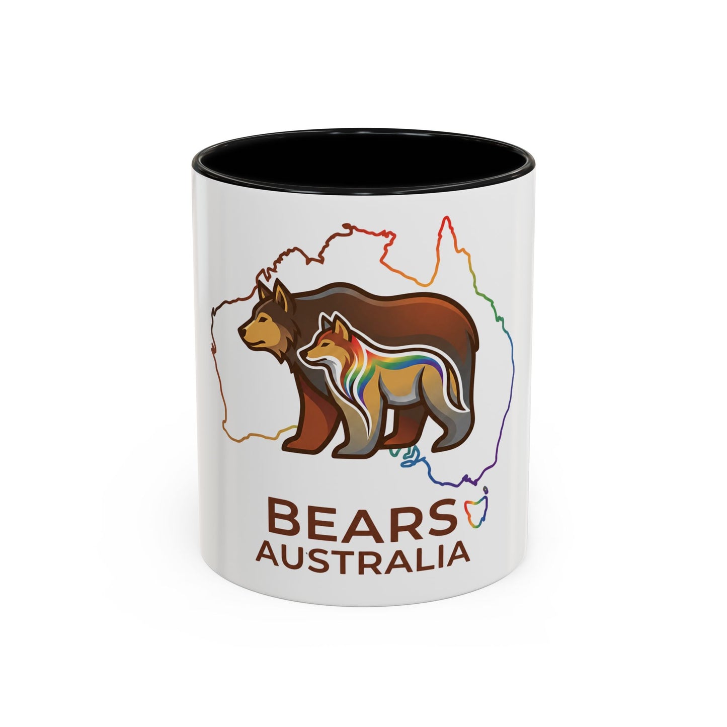 Astral Bears Australia Map Pride Two-Tone Coffee Mug