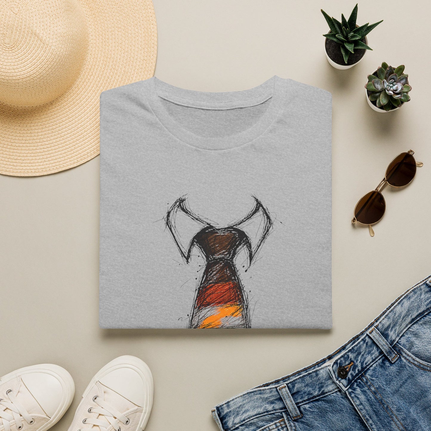 Vibrant Striped Necktie Pride Graphic Top