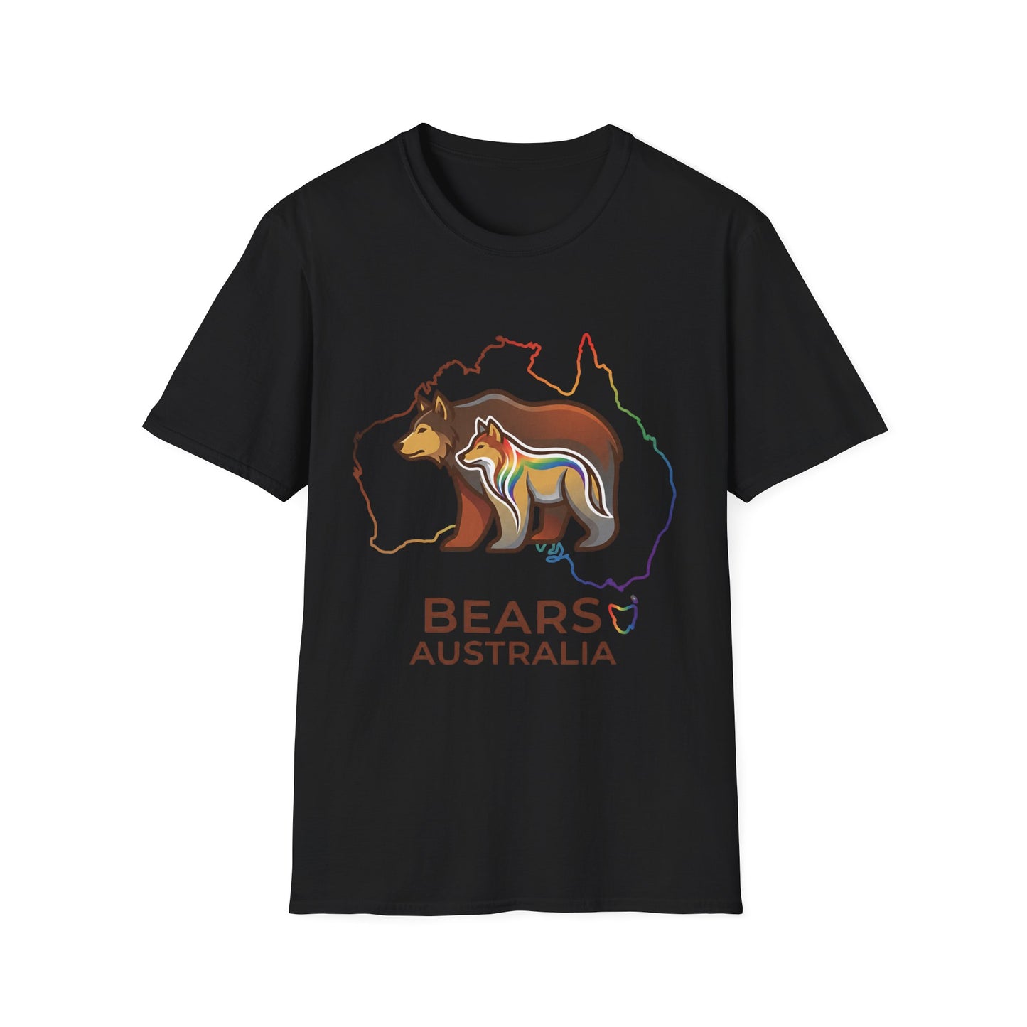 Astral Bears Australia Map Pride T-Shirt