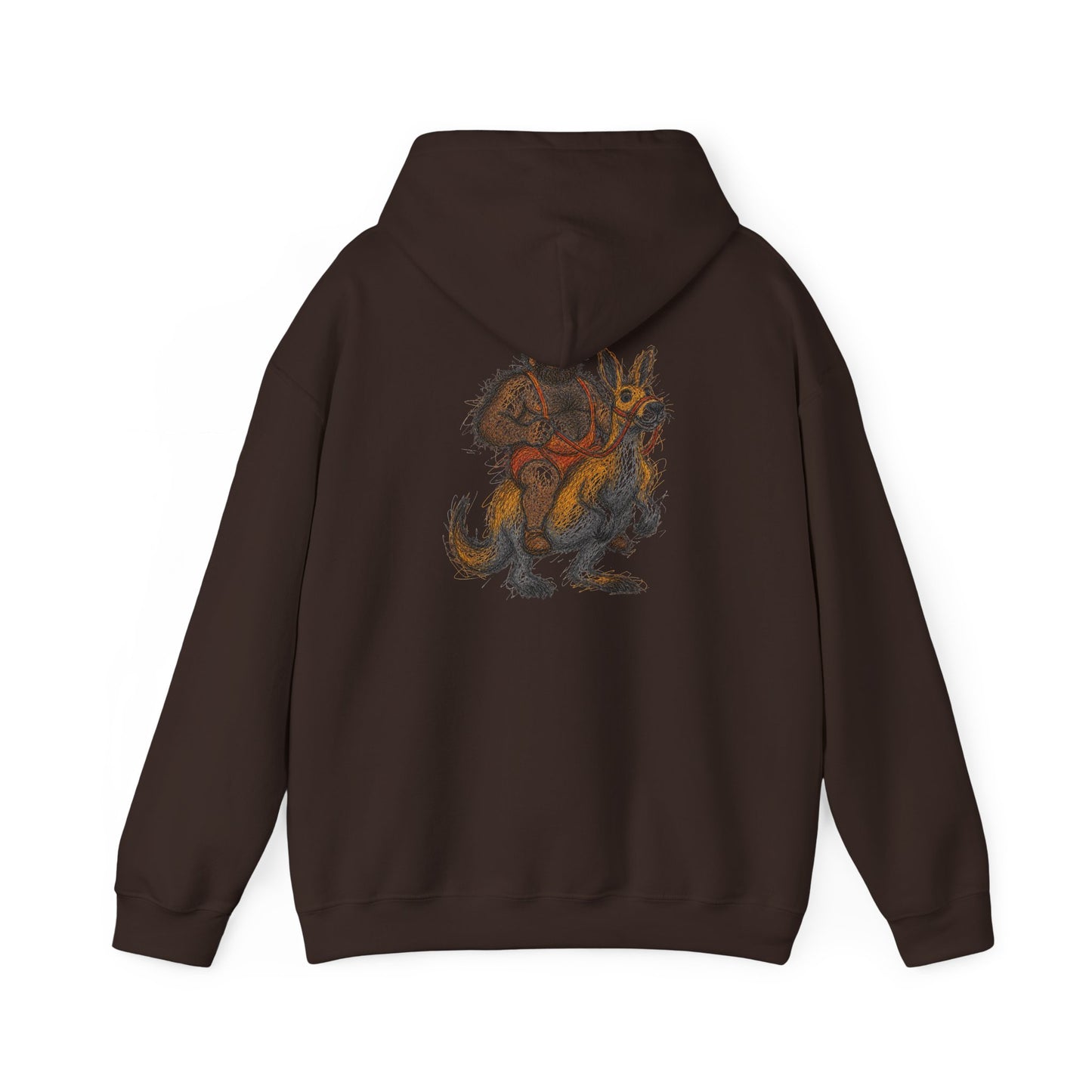 Trendy Australian Mascot Print Pullover Hoodie