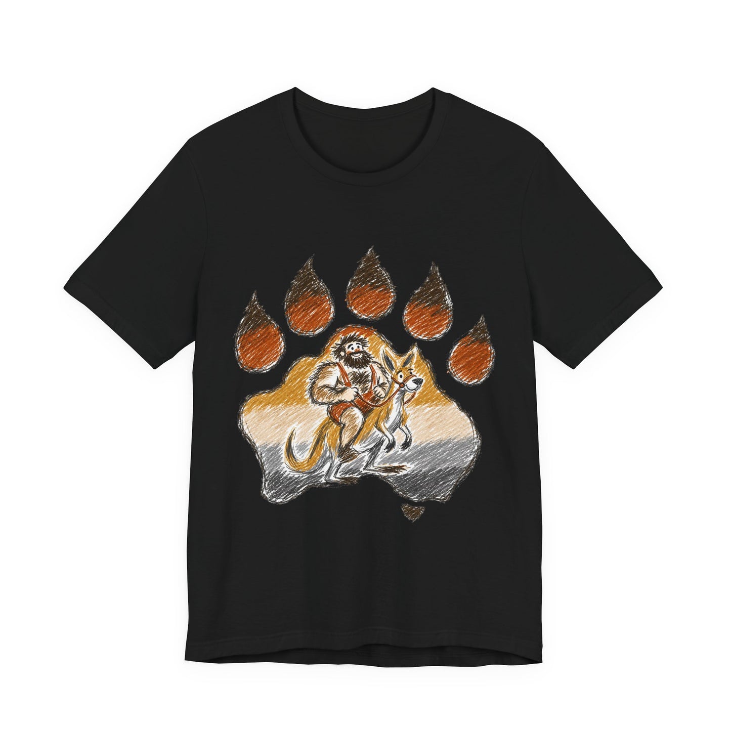 Bear Paw Adventure Tee — Mountain Camper Graphic T-Shirt