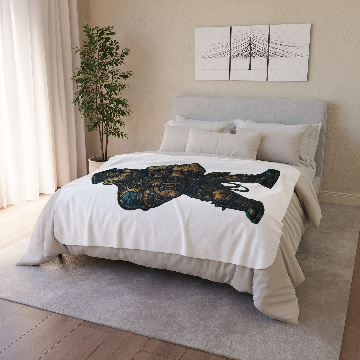 Gallant Blue Mascot Pride Throw Blanket