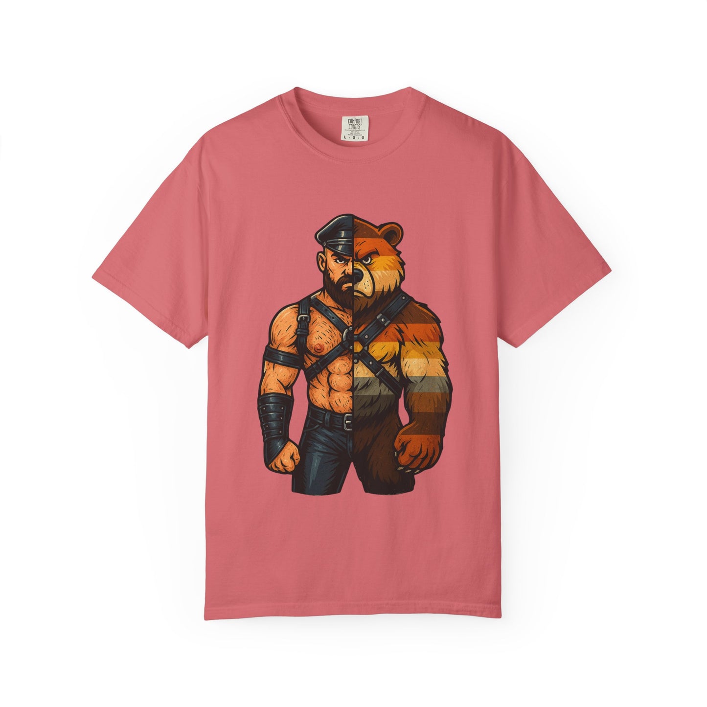Celeste Bear Brotherhood Split Graphic T-Shirt
