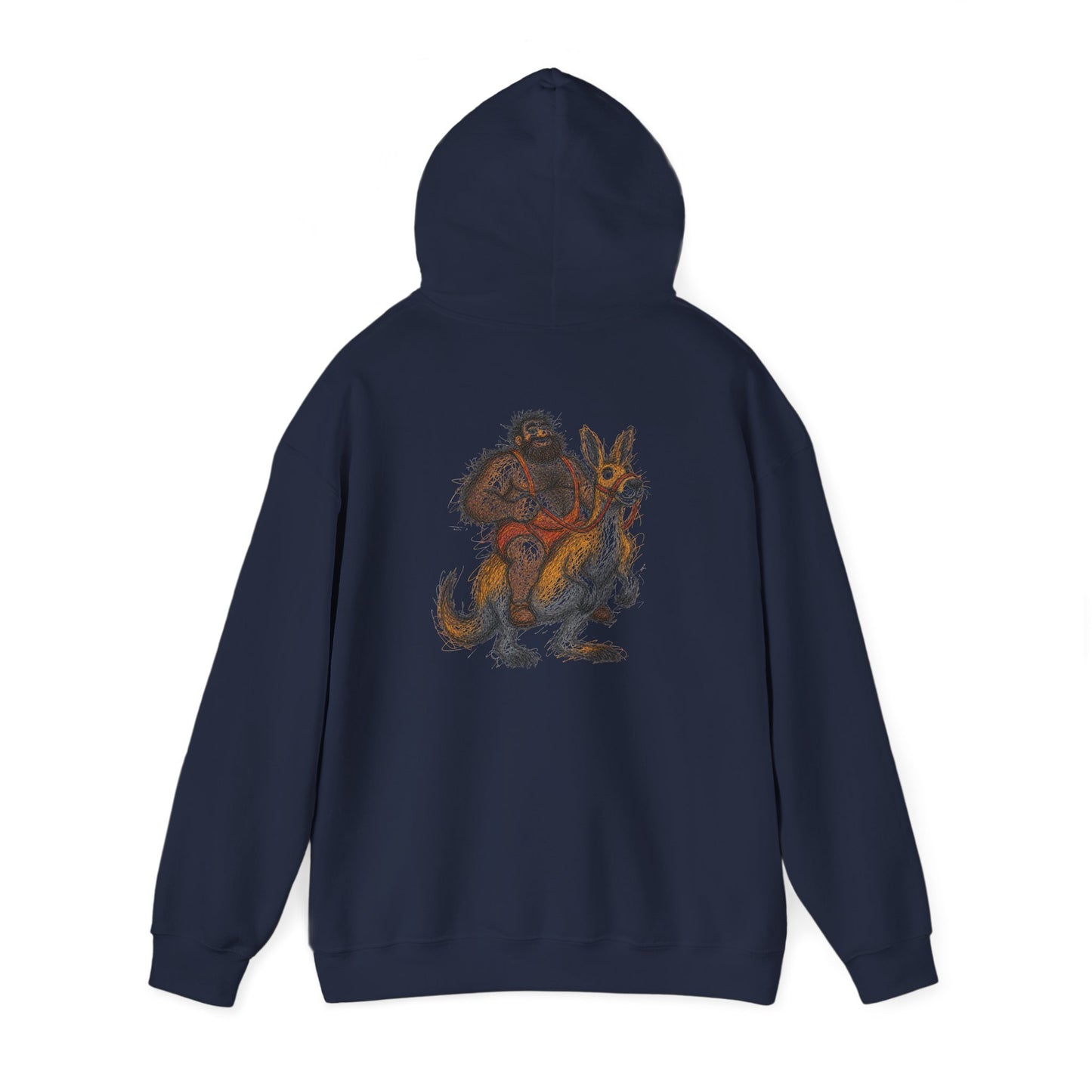 Trendy Australian Mascot Print Pullover Hoodie