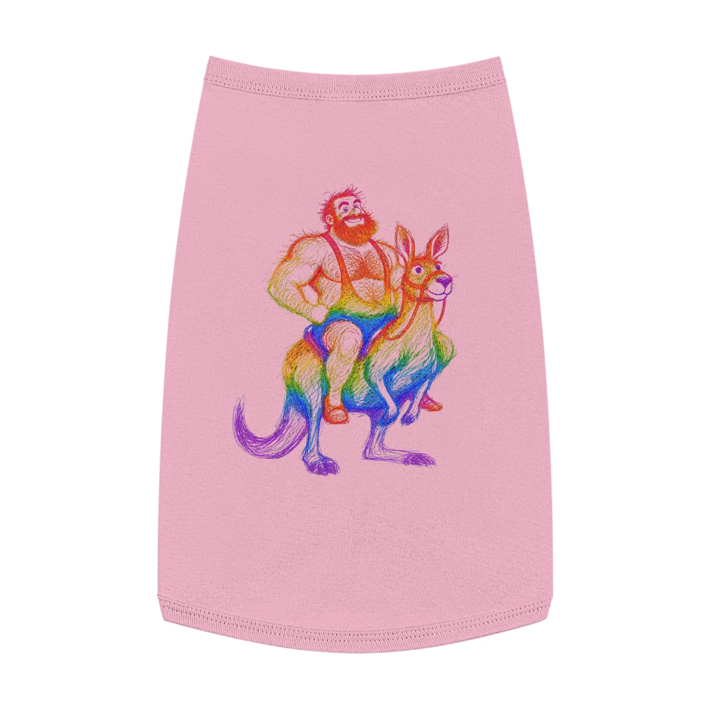 Supreme Rainbow Bear Kangaroo Pet Tank Top