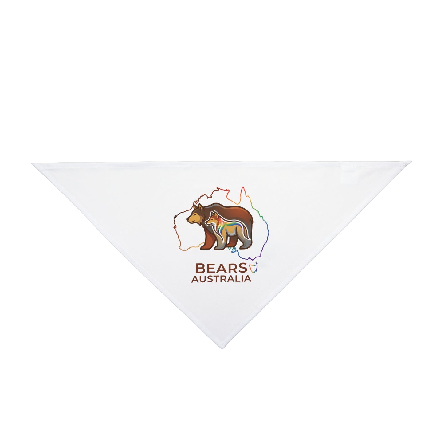 Trendy Bears Australia Map Graphic Dog Bandana