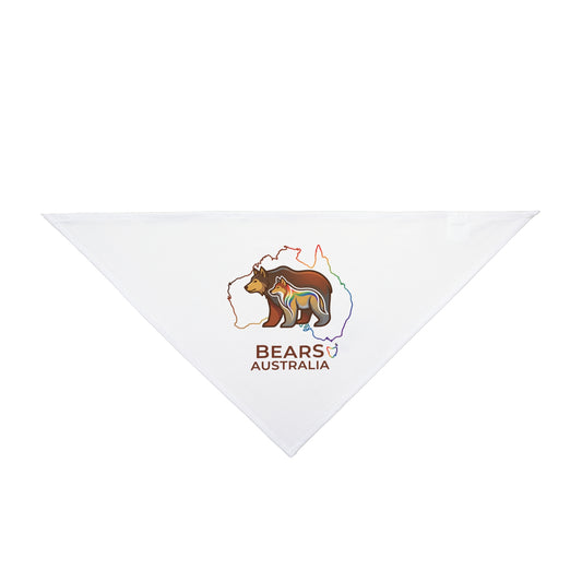 Trendy Bears Australia Map Graphic Dog Bandana