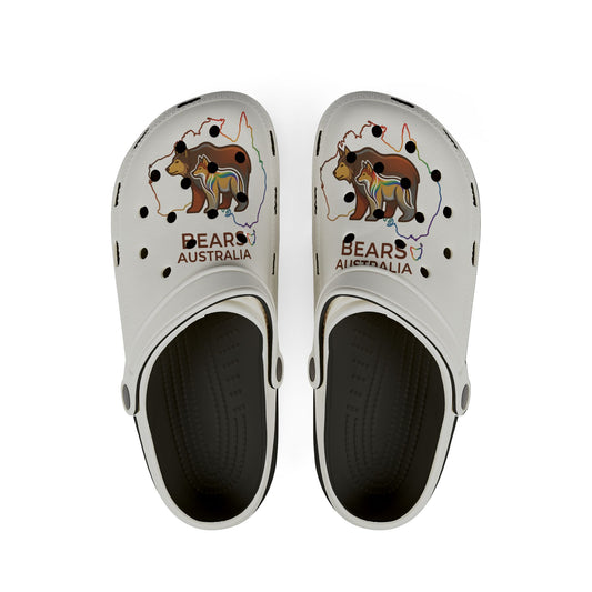 Comfortable Bears Australia Rainbow Graphic Clog Shoes