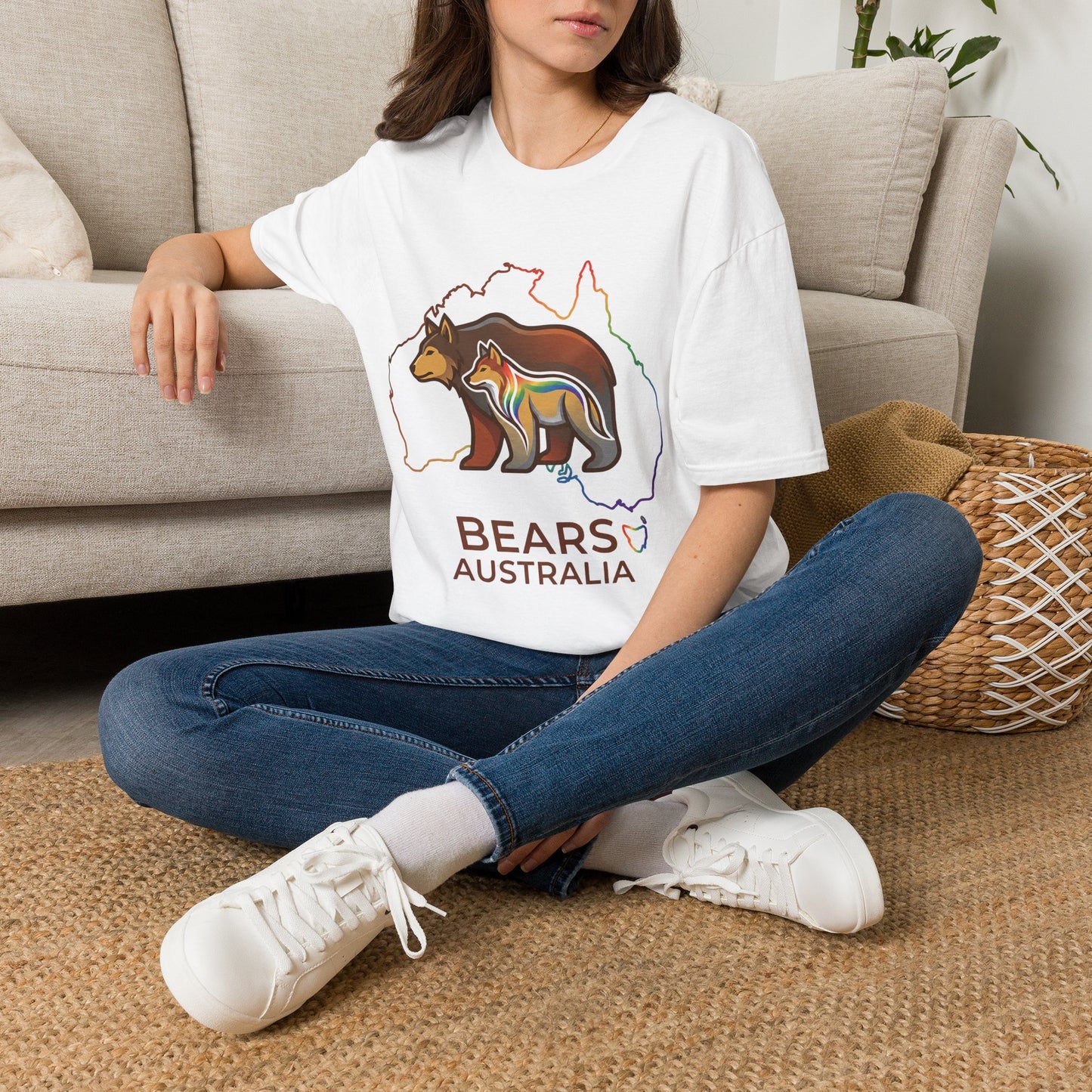 Astral Bears Australia Map Pride T-Shirt