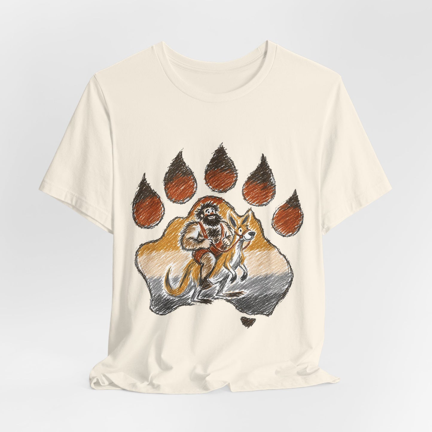 Bear Paw Adventure Tee — Mountain Camper Graphic T-Shirt