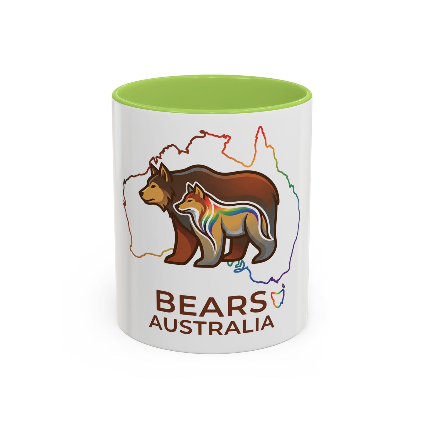 Astral Bears Australia Map Pride Two-Tone Coffee Mug