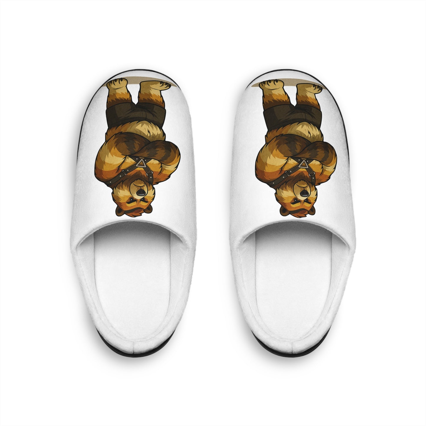 Exceptional Bear Brotherhood Design Fleece Slippers