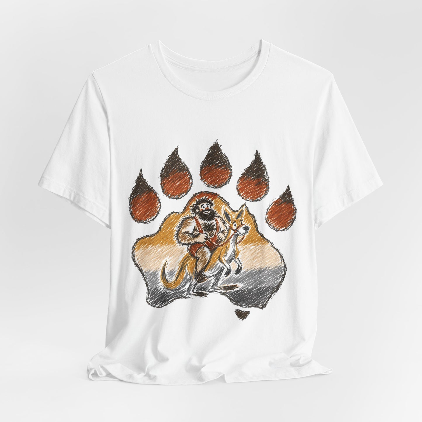 Bear Paw Adventure Tee — Mountain Camper Graphic T-Shirt