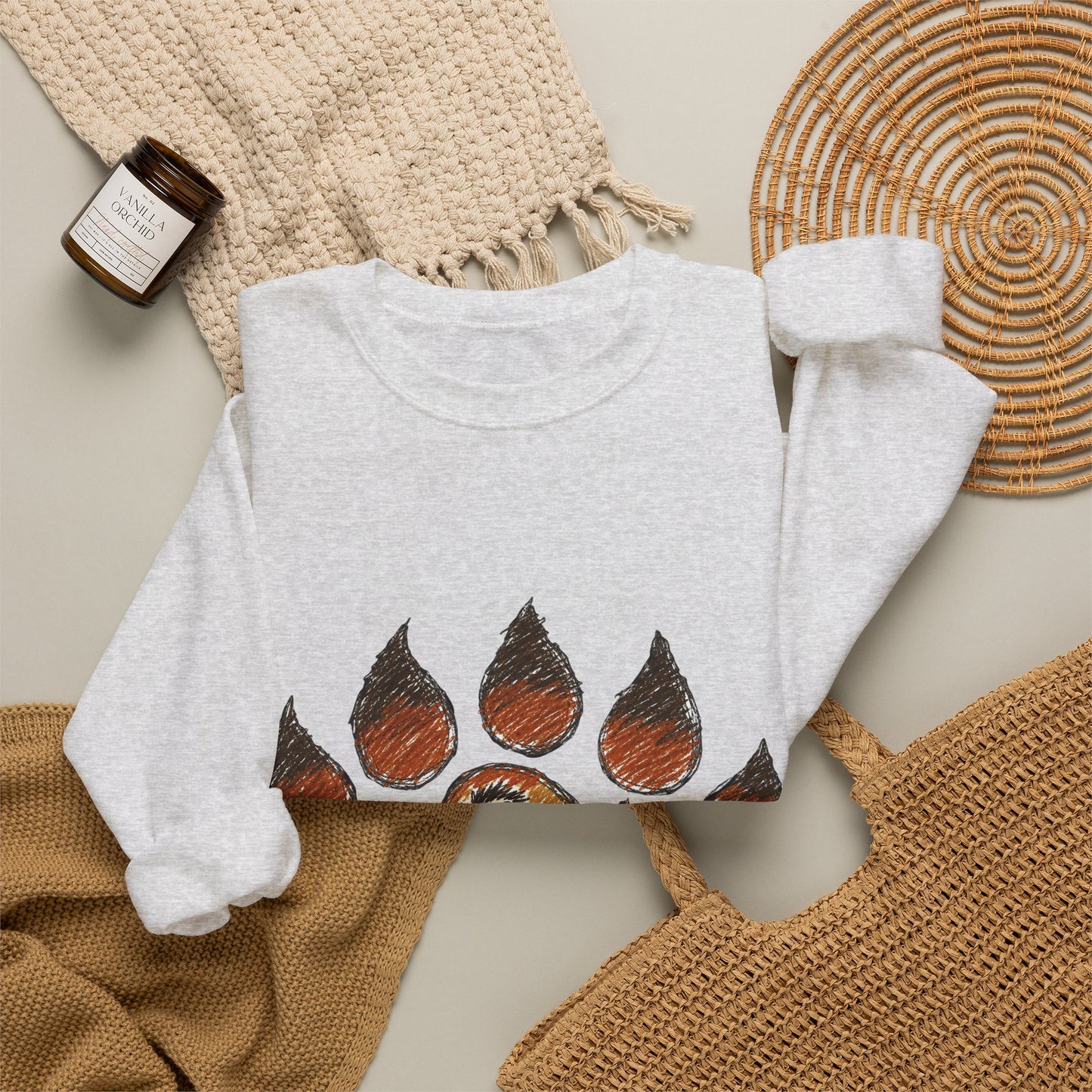 Trendy Australian Mascot Print Pullover