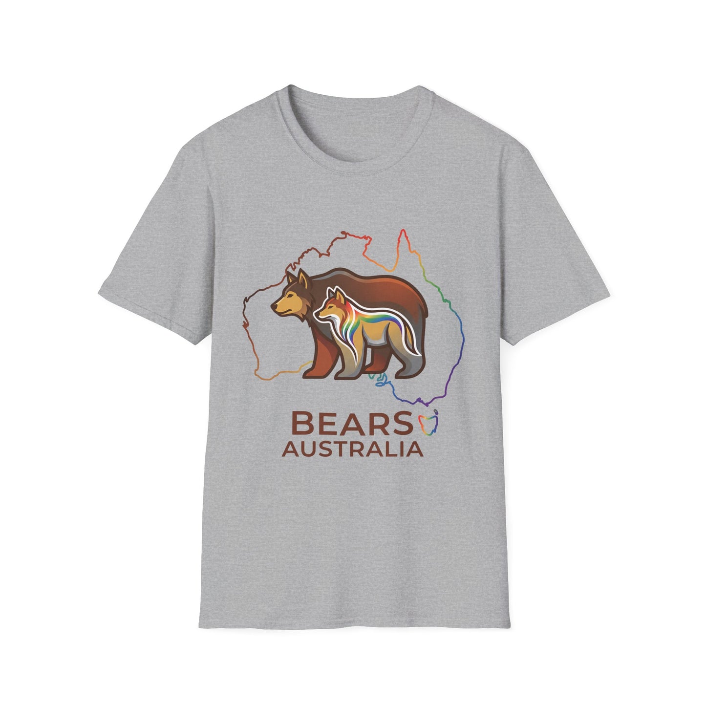 Astral Bears Australia Map Pride T-Shirt