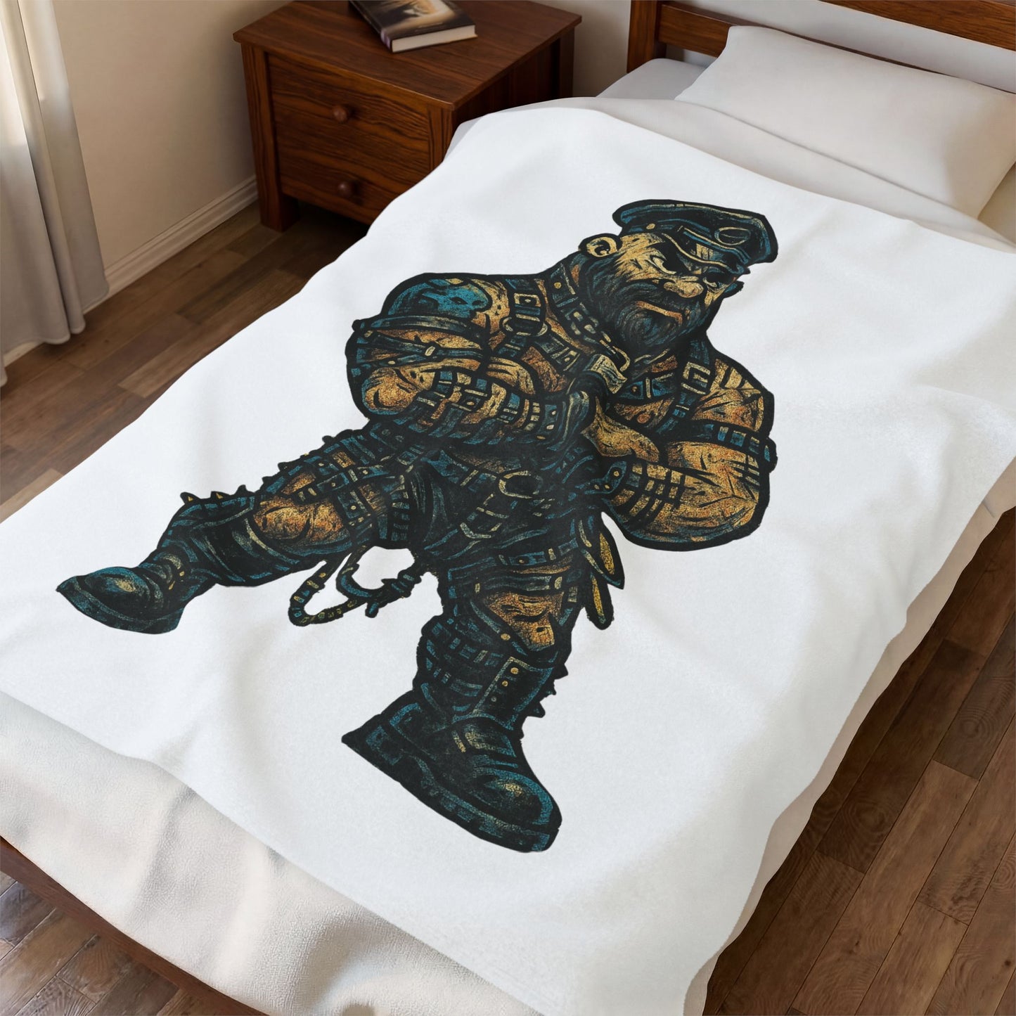 Modern Bear Pride Print Throw Blanket