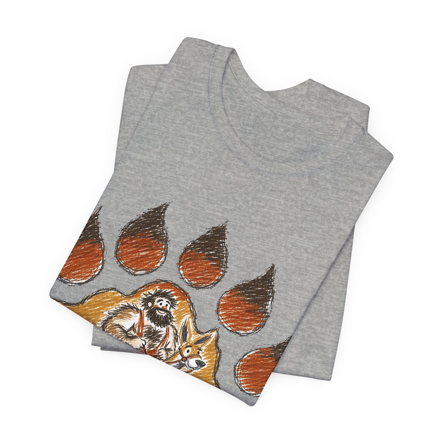 Bear Paw Adventure Tee — Mountain Camper Graphic T-Shirt