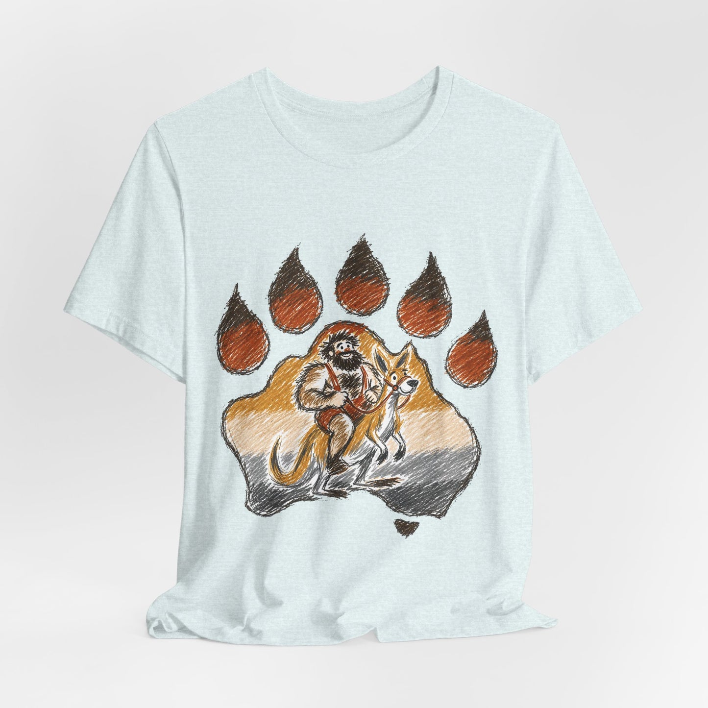 Bear Paw Adventure Tee — Mountain Camper Graphic T-Shirt