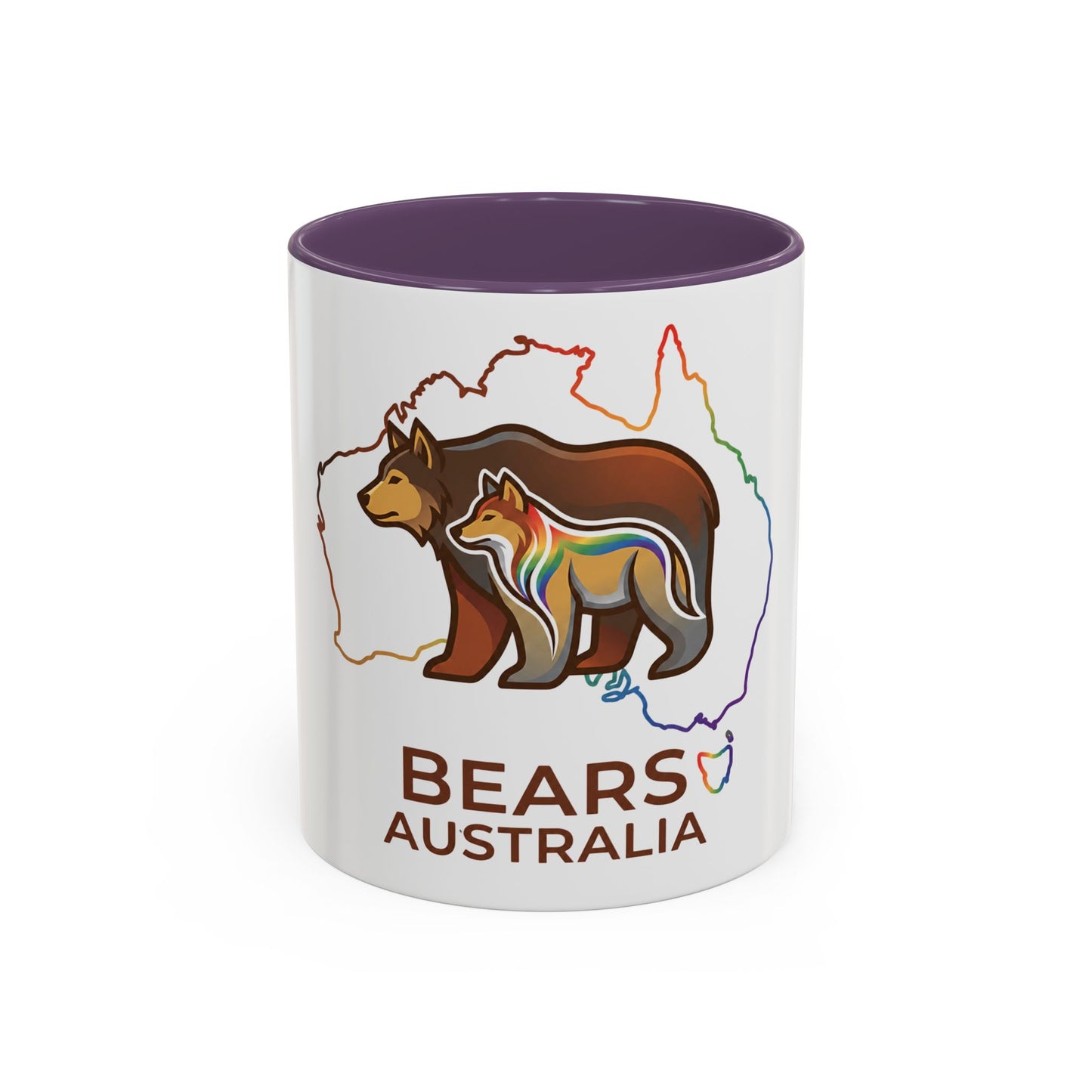 Astral Bears Australia Map Pride Two-Tone Coffee Mug