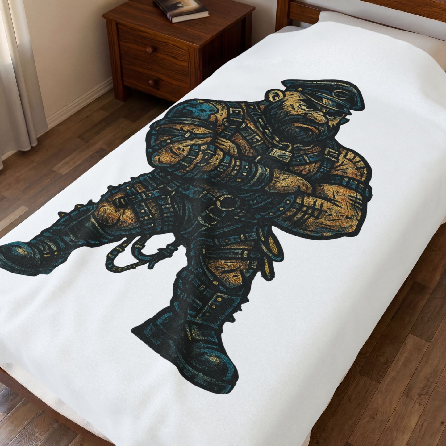 Modern Bear Pride Print Throw Blanket