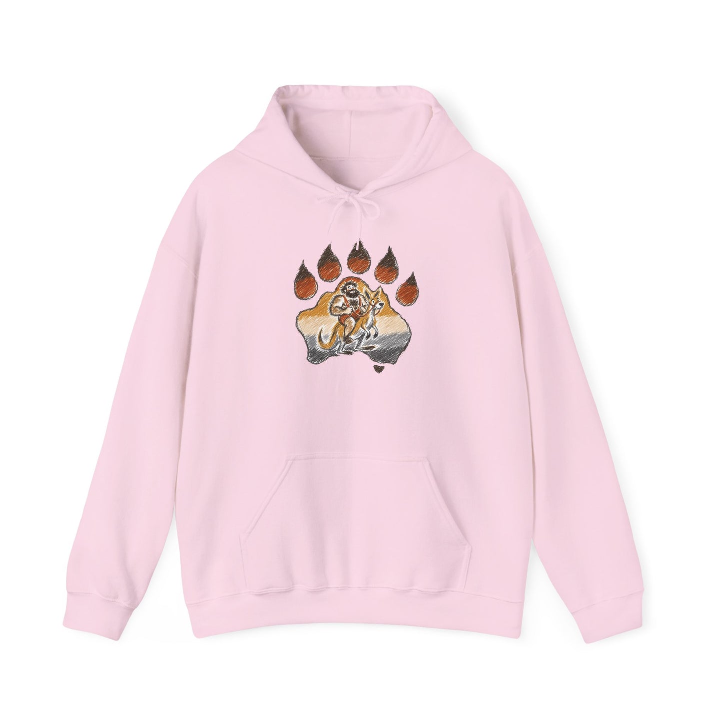 Trendy Australian Mascot Print Pullover Hoodie
