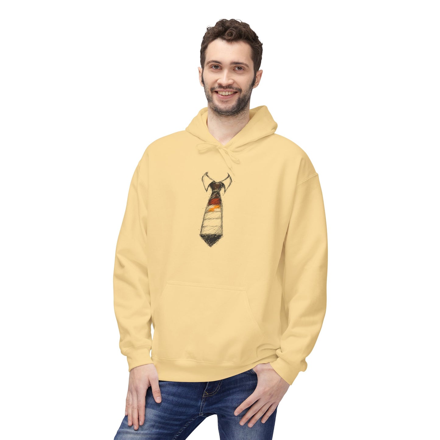 Immaculate Striped Necktie Pride Graphic Hoody