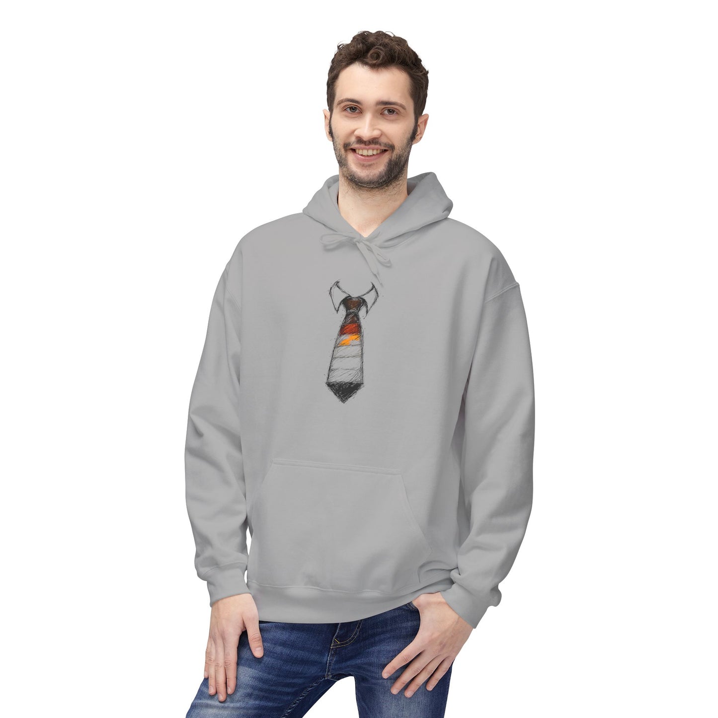 Immaculate Striped Necktie Pride Graphic Hoody